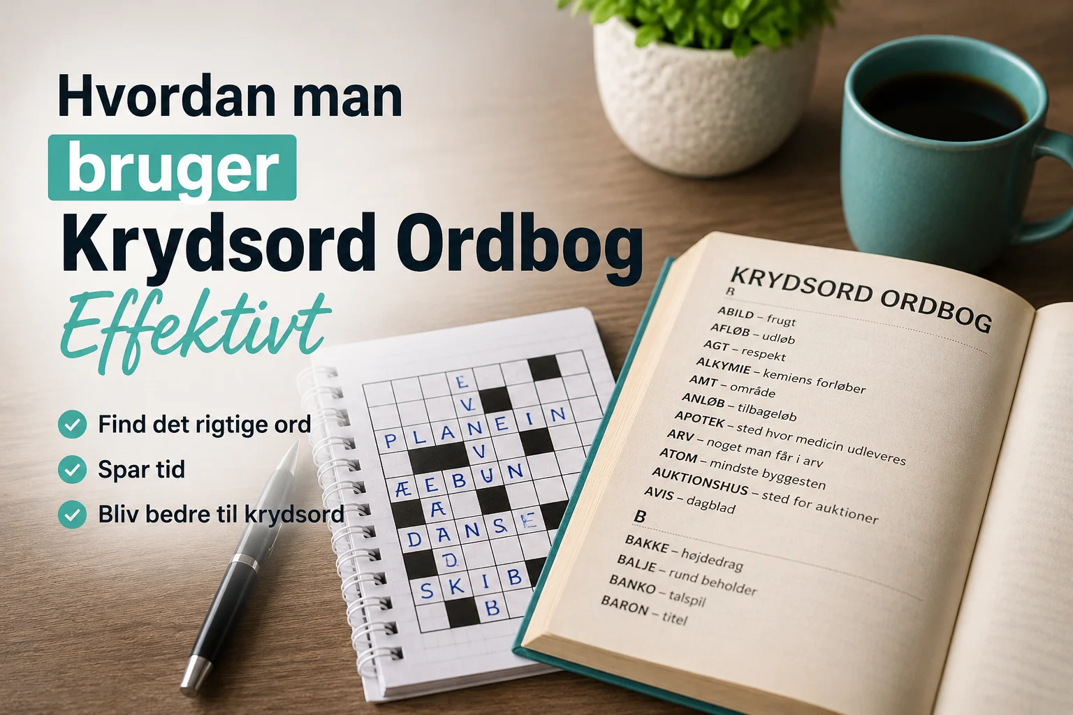 Tips til at bruge krydsord ordbog effektivt - Image