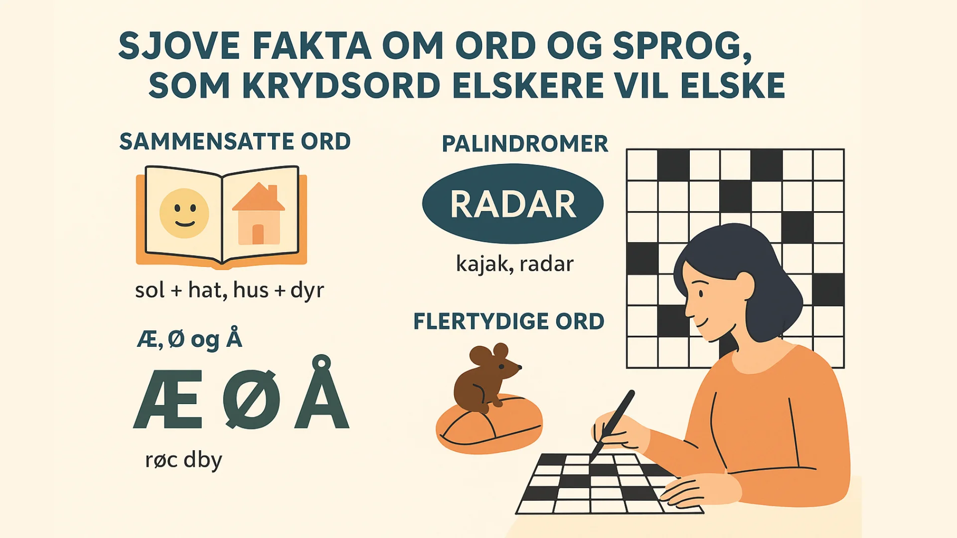 Sprog Krydsord Sjove Fakta og Tips til Bedre Løsninger - Image