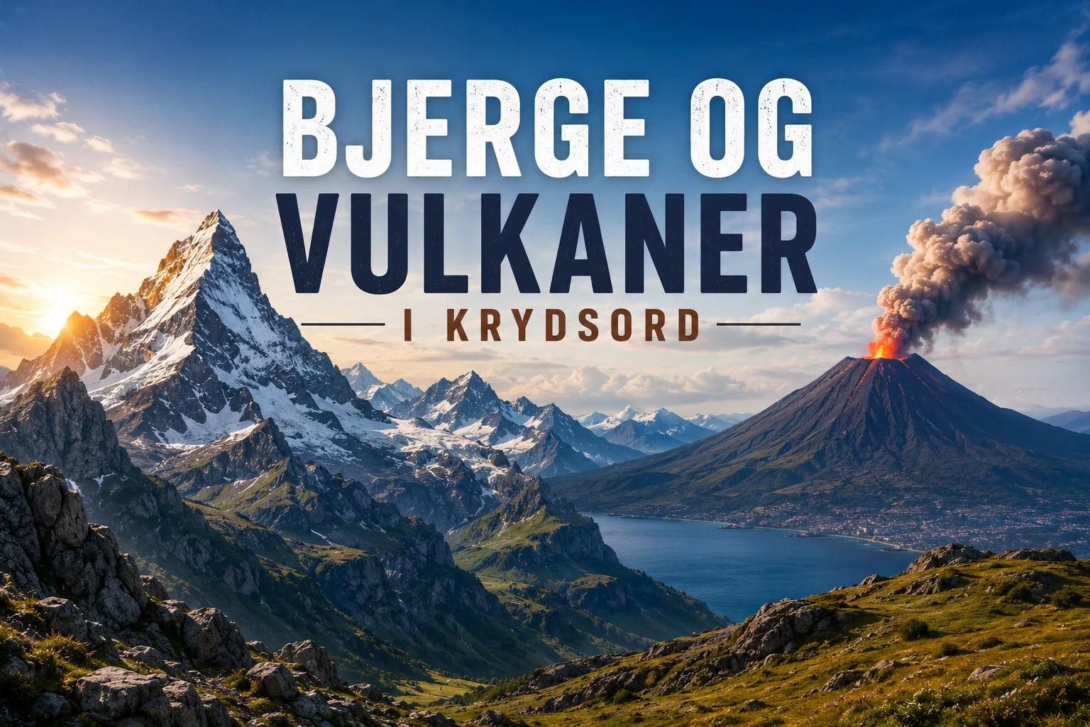 Bjerge og Vulkaner i Krydsord