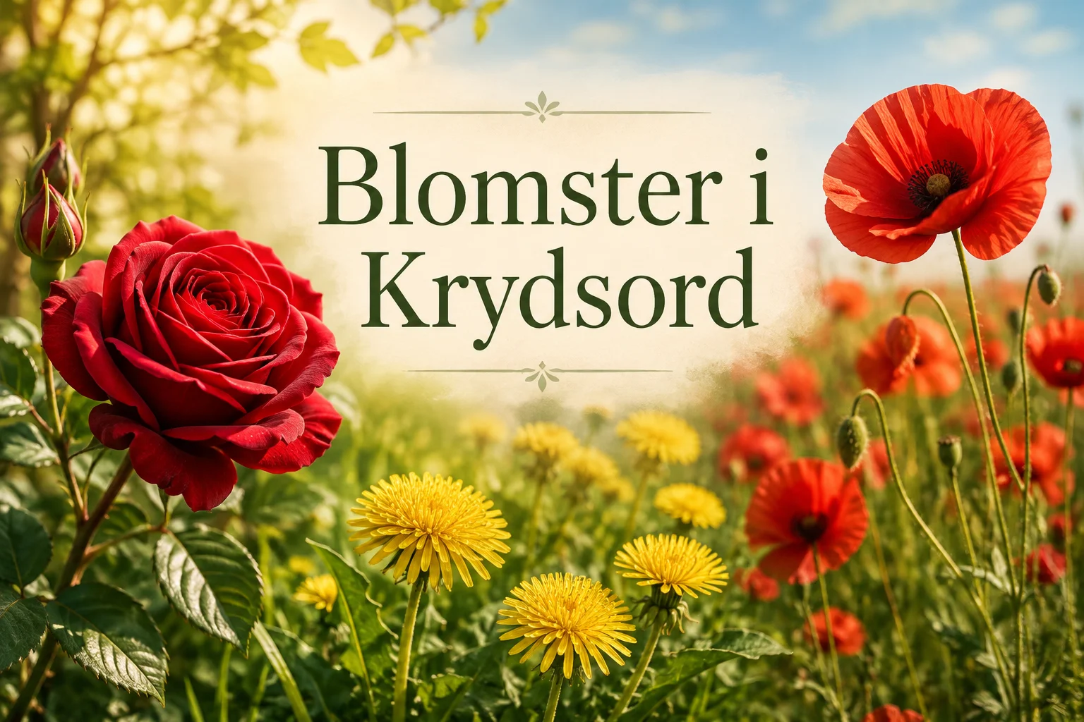 Blomster i Krydsord