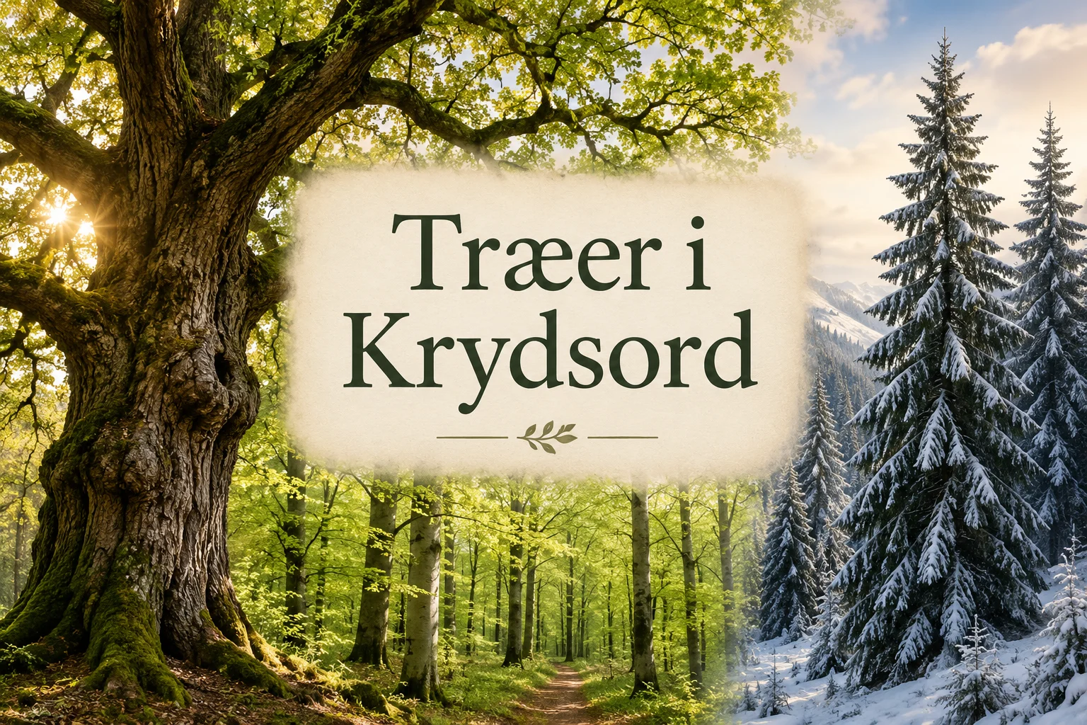 Træer i Krydsord